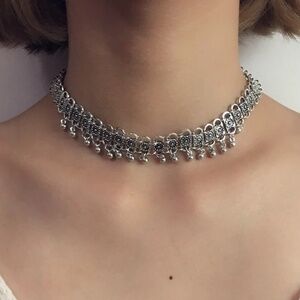 Vintage Silver Bead Choker
